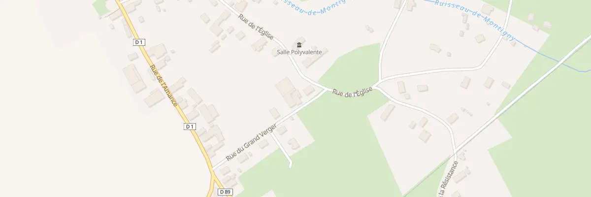 Plan du 2 Rue du Grand Verger à Montigny-les-Monts