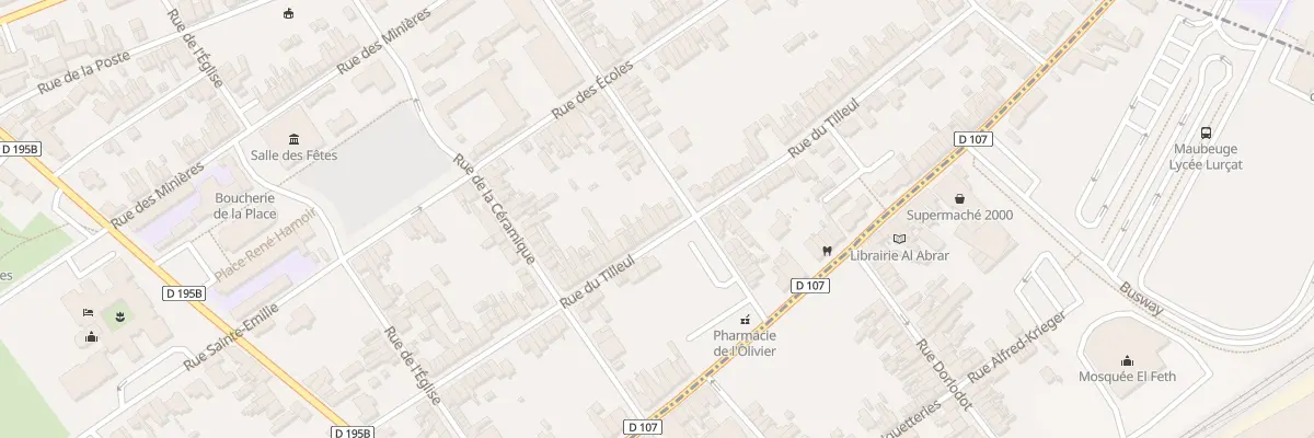 Plan du 71T Rue du Tilleul à Maubeuge