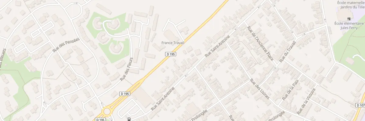 Plan du 108 Rue Saint Antoine à Maubeuge