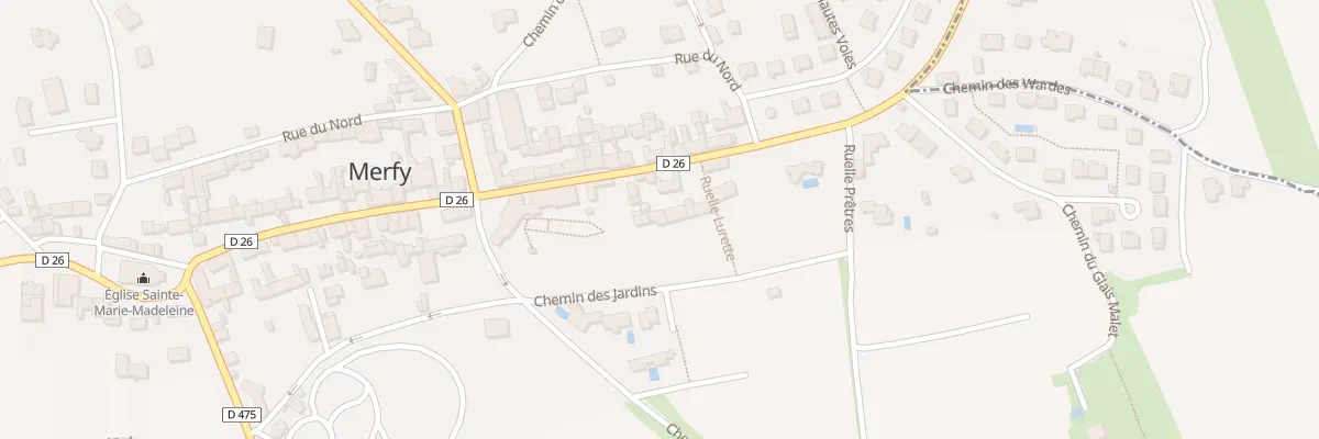 Plan du 40B Gr Grande Rue à Merfy