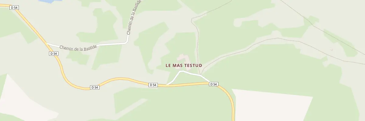 Plan du 90 Che du Mas de Testud à Vielprat