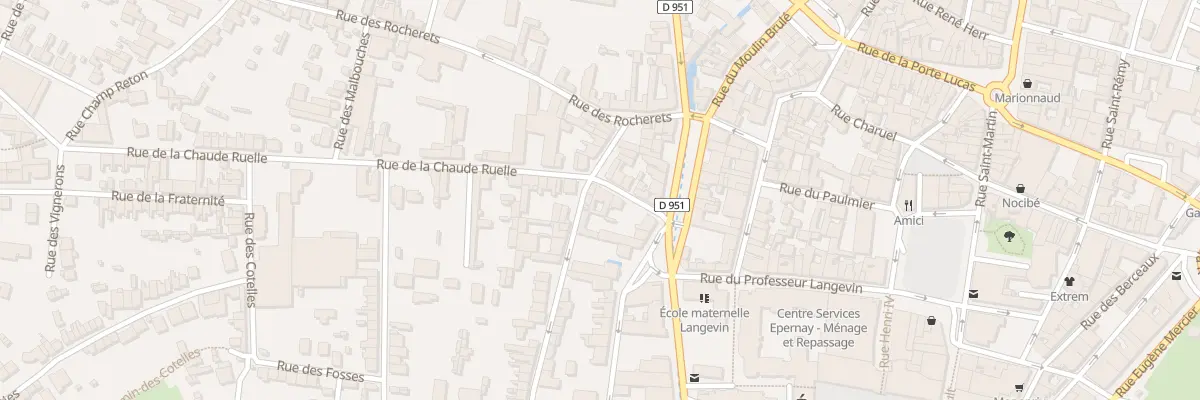 Plan du 7 Rue de la Chaude Ruelle à Épernay
