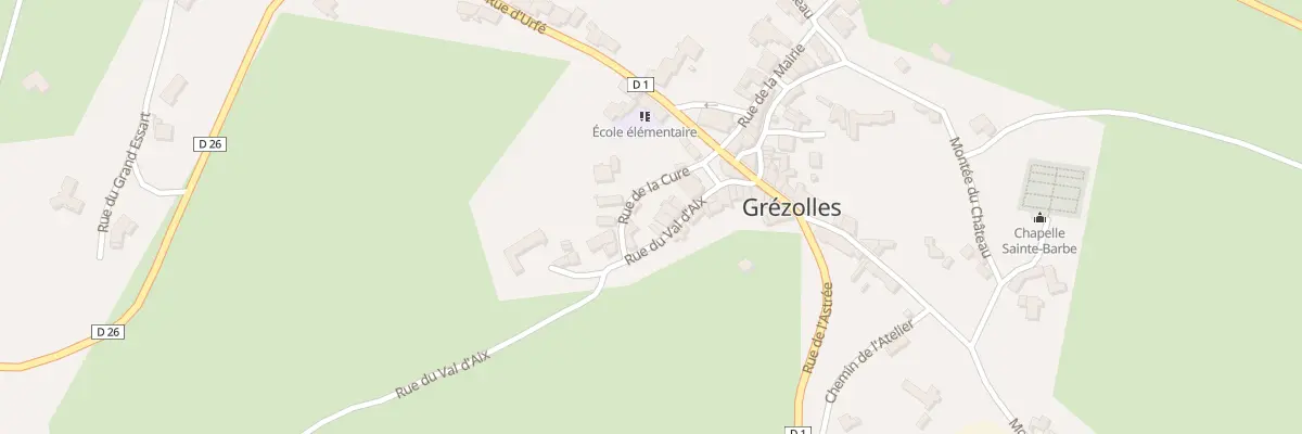 Plan du 63 Rue de la Cure à Grézolles