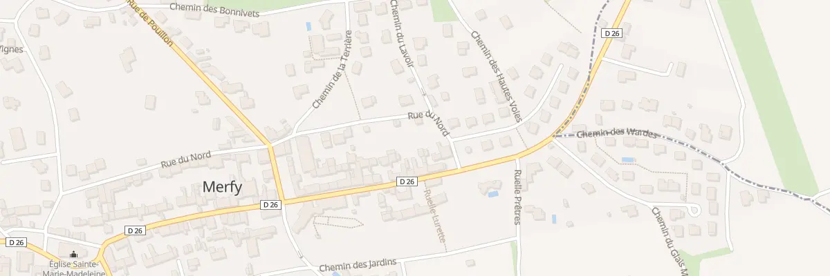 Plan du 61 Grande Rue à Merfy
