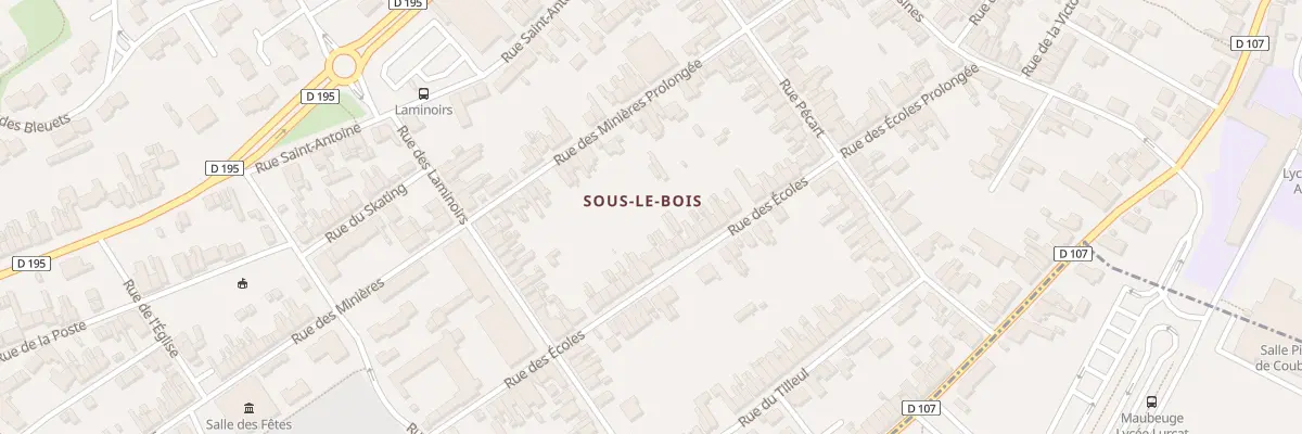 Plan du 63B Rue des Ecoles à Maubeuge