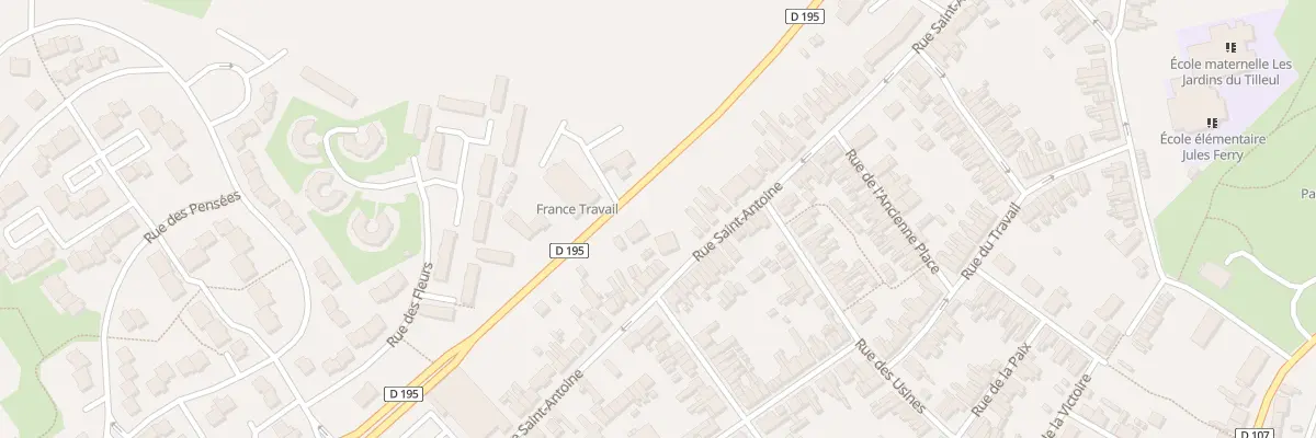 Plan du 94 Rue Saint Antoine à Maubeuge