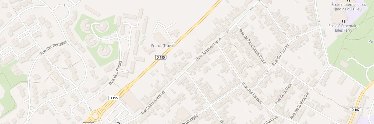Plan du 96 Rue Saint Antoine à Maubeuge