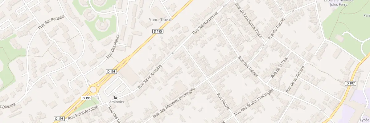 Plan du 71B Rue Pécart à Maubeuge