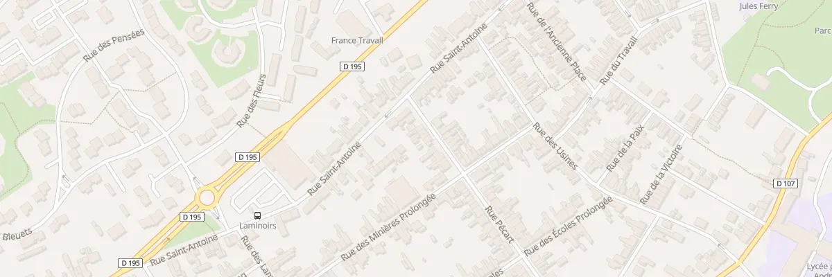 Plan du 71 Rue Pécart à Maubeuge