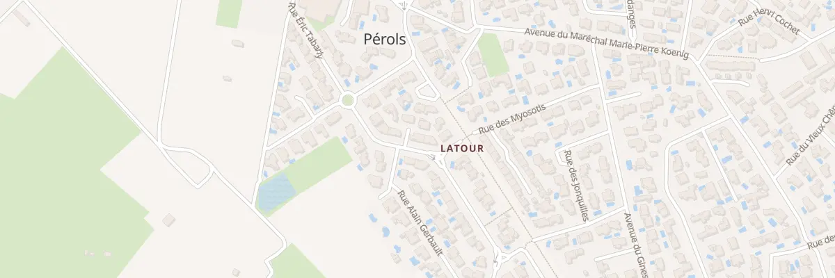 Plan du 105 Rue Fernand de Magellan à Pérols