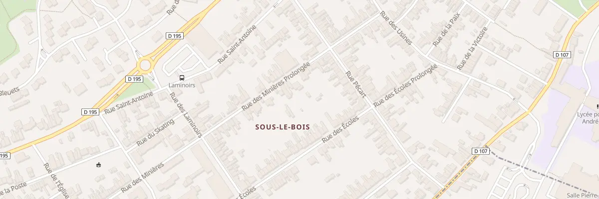 Plan du 104 Rue Minieres à Maubeuge