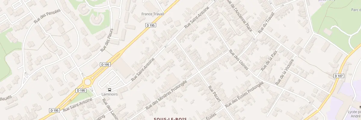 Plan du 69 Rue Pécart à Maubeuge