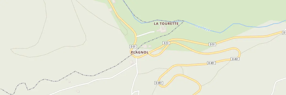 Plan du 5058 Serre de Plagnol à Ponteils-et-Brésis