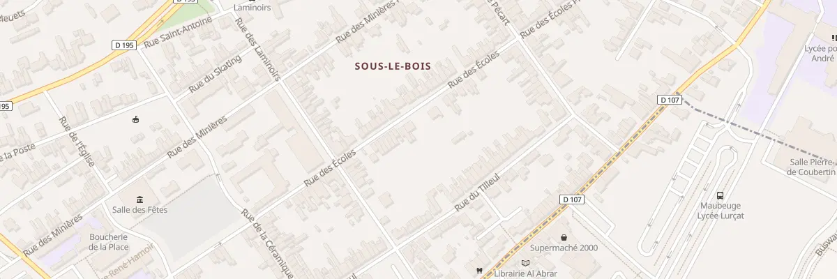 Plan du 58 Rue des Ecoles à Maubeuge