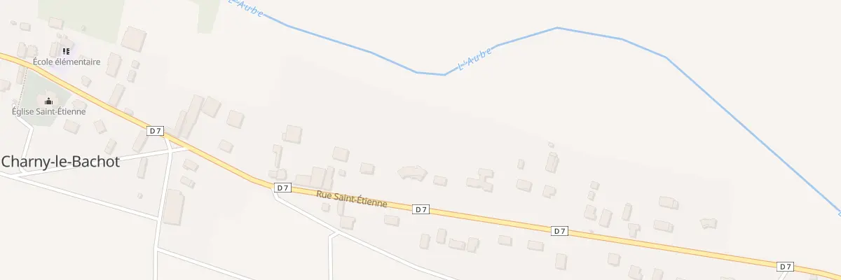 Plan du 28 Entre Charny et Le Bachot à Charny-le-Bachot