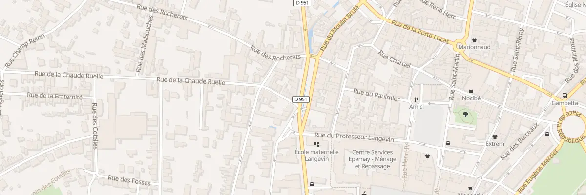 Plan du 2 Rue de la Chaude Ruelle à Épernay