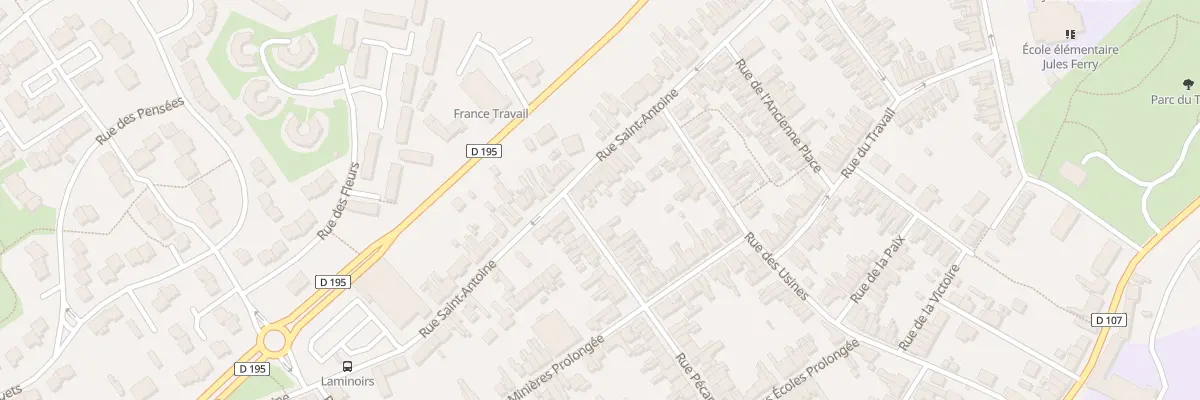 Plan du 103 Rue Saint Antoine à Maubeuge