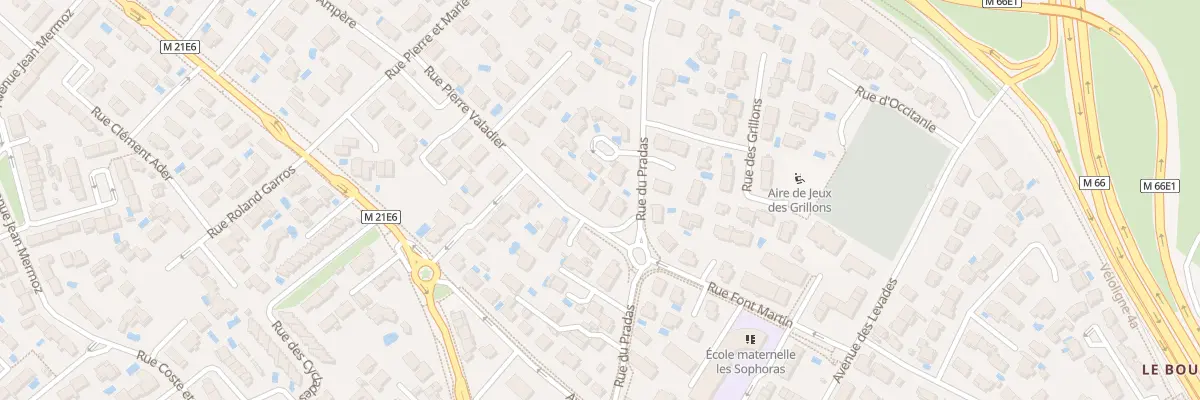 Plan du 2 Rue Pierre Valadier à Pérols