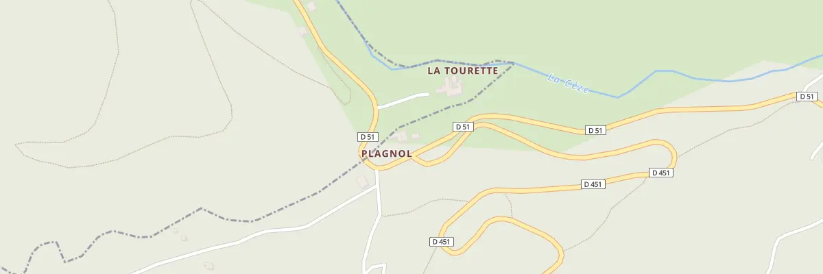Plan du 5057 Serre de Plagnol à Ponteils-et-Brésis