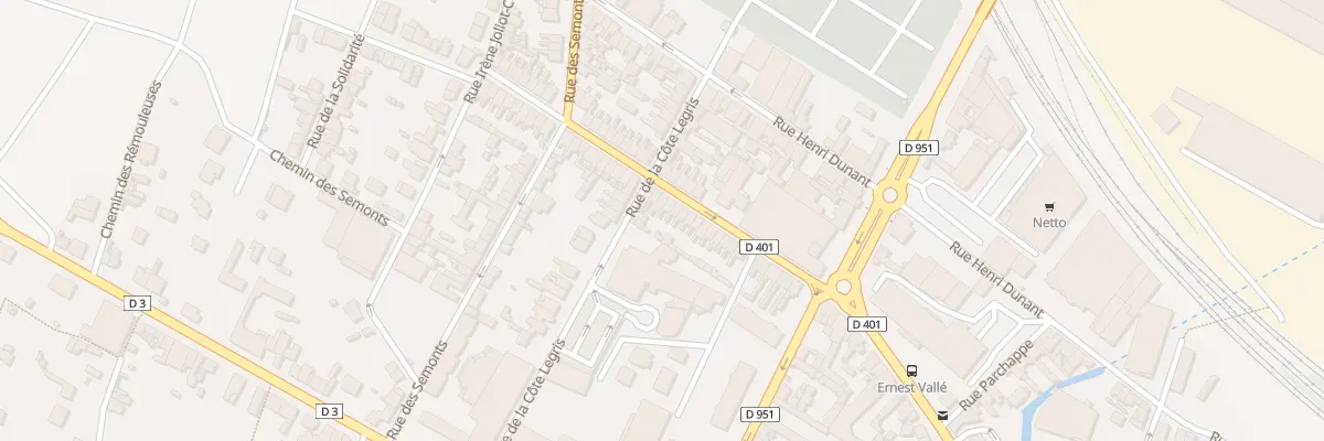 Plan du 33 Rue Thiercelin Parrichault à Épernay