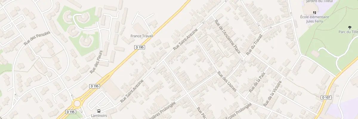 Plan du 99B Rue Saint Antoine à Maubeuge