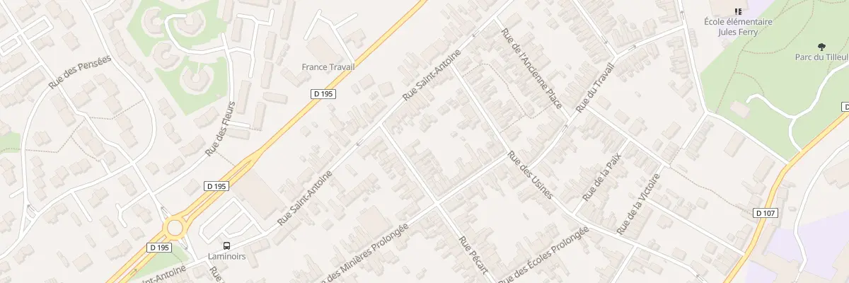 Plan du 70 Rue Pécart à Maubeuge