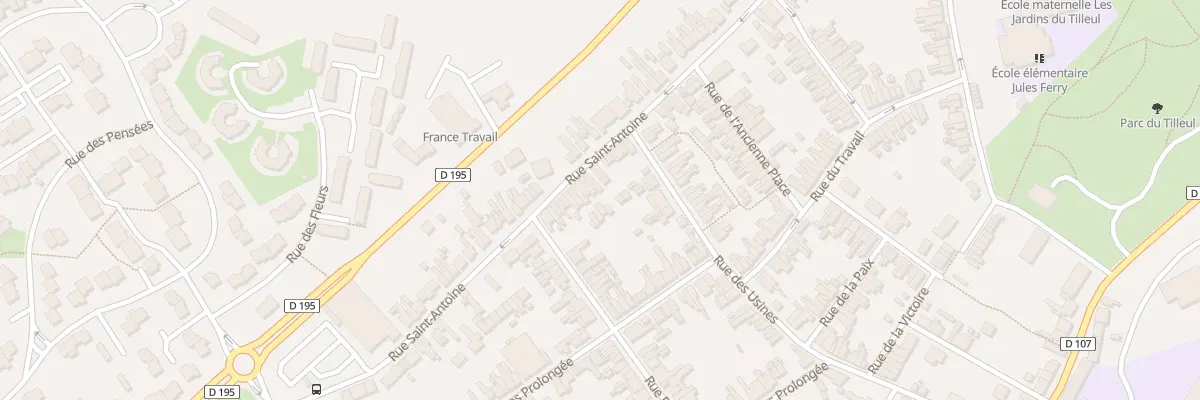 Plan du 95B Rue Saint Antoine à Maubeuge