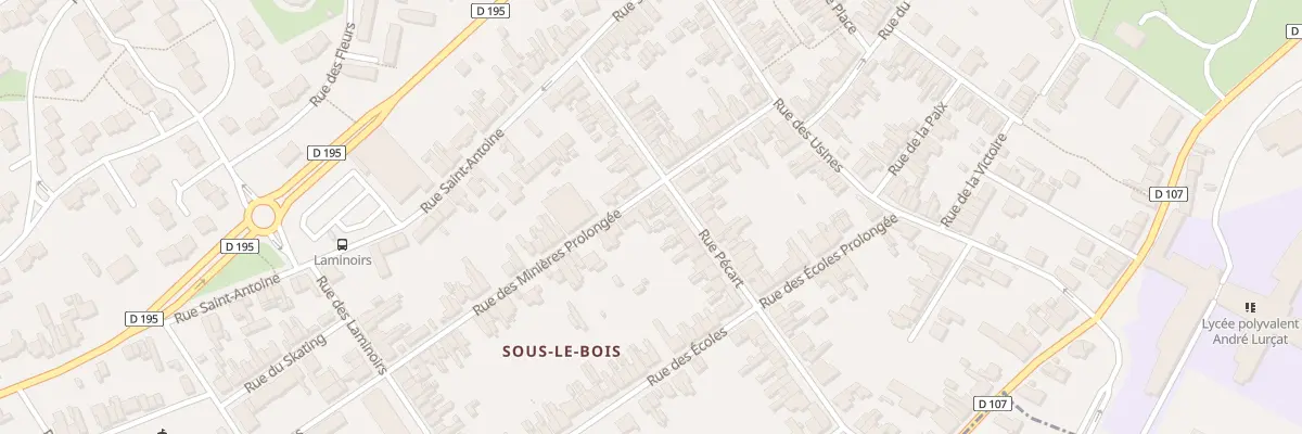 Plan du 124 Rue Minieres à Maubeuge