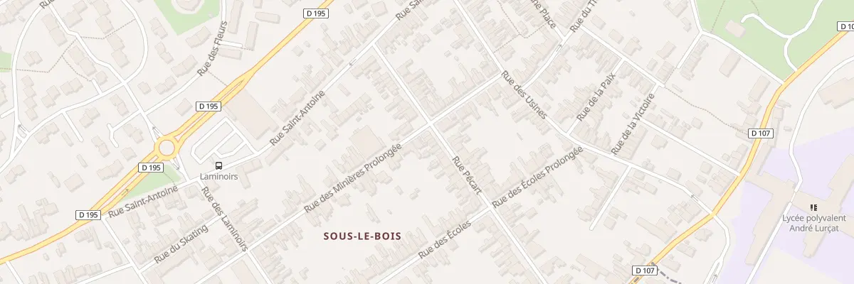 Plan du 59 Rue Pécart à Maubeuge