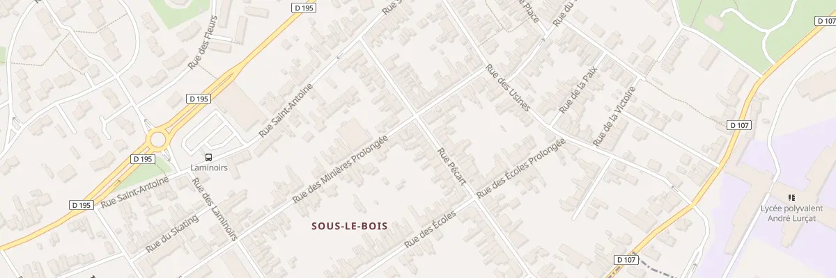 Plan du 55 Rue Pécart à Maubeuge