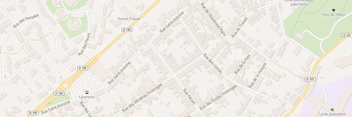 Plan du 62 Rue Pécart à Maubeuge