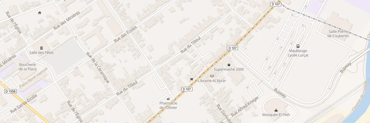 Plan du 74 Rue du Tilleul à Maubeuge