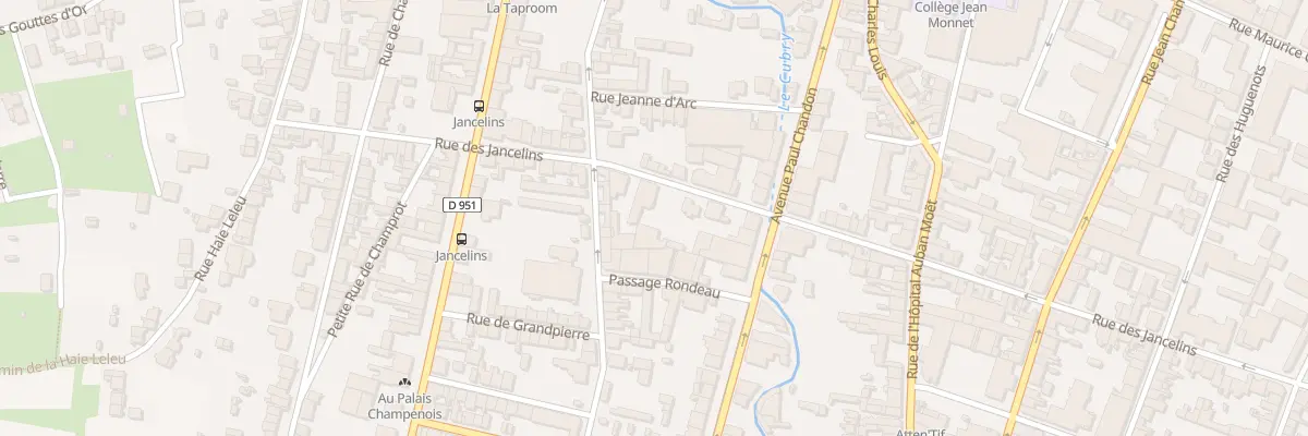 Plan du 34 Rue des Jancelins à Épernay
