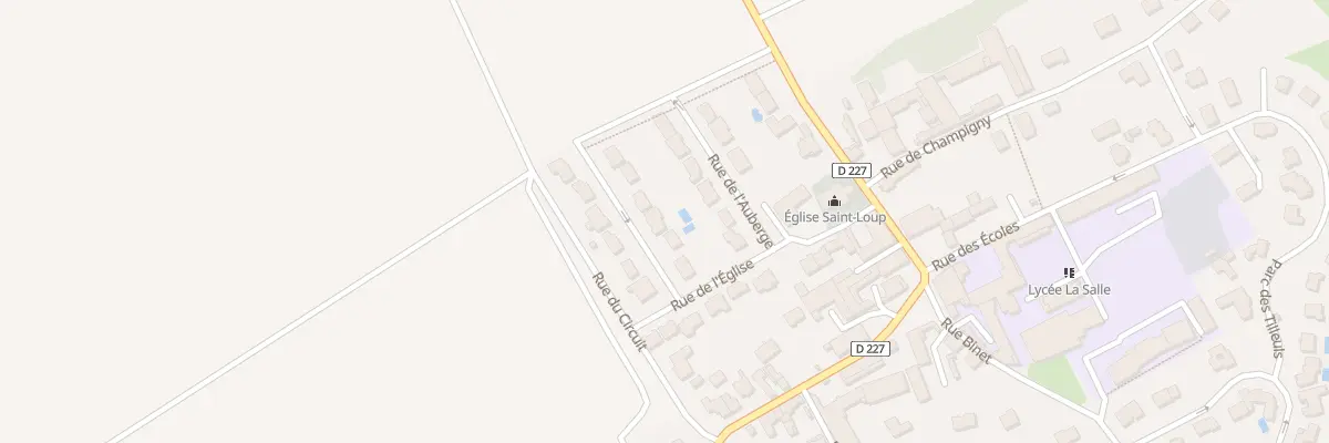 Plan du 6 Rue des Promenoirs à Thillois