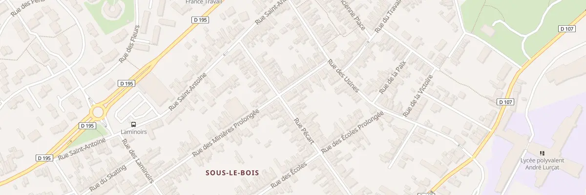 Plan du 54 Rue Pécart à Maubeuge