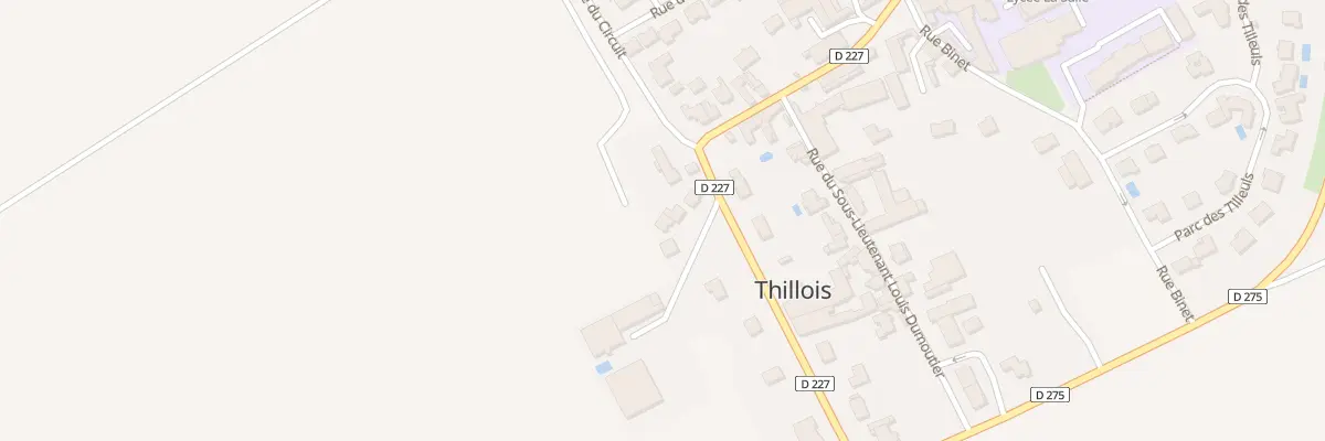 Plan du 6 Imp des Lampages à Thillois