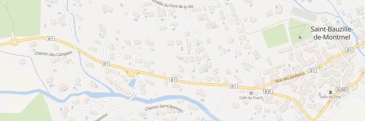 Plan du 20 Rte de Braveille à Saint-Bauzille-de-Montmel
