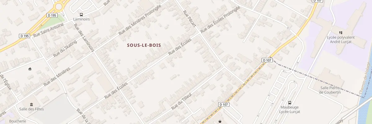 Plan du 70B Rue des Ecoles à Maubeuge
