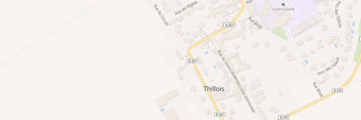 Plan du 2 Rue d’Ormes à Thillois