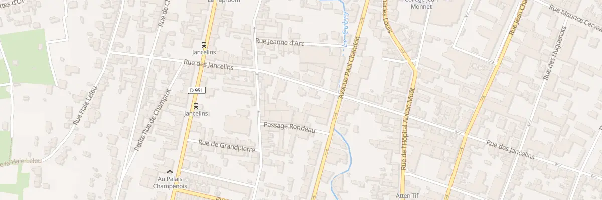 Plan du 36 Rue des Jancelins à Épernay