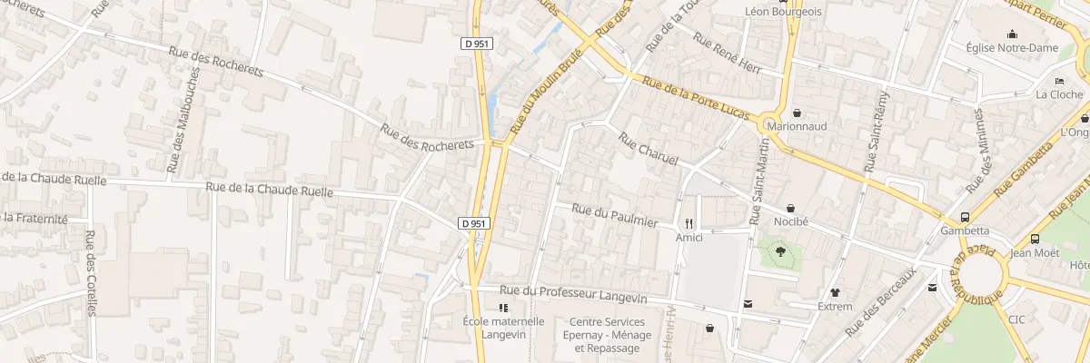 Plan du 16 Rue de la Fauvette à Épernay