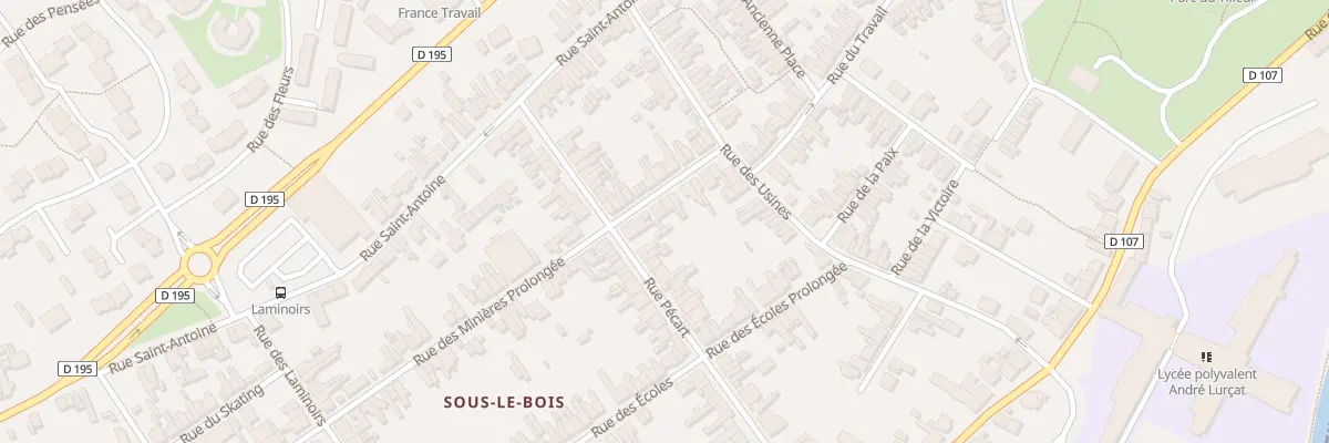 Plan du 134 Rue Minieres à Maubeuge