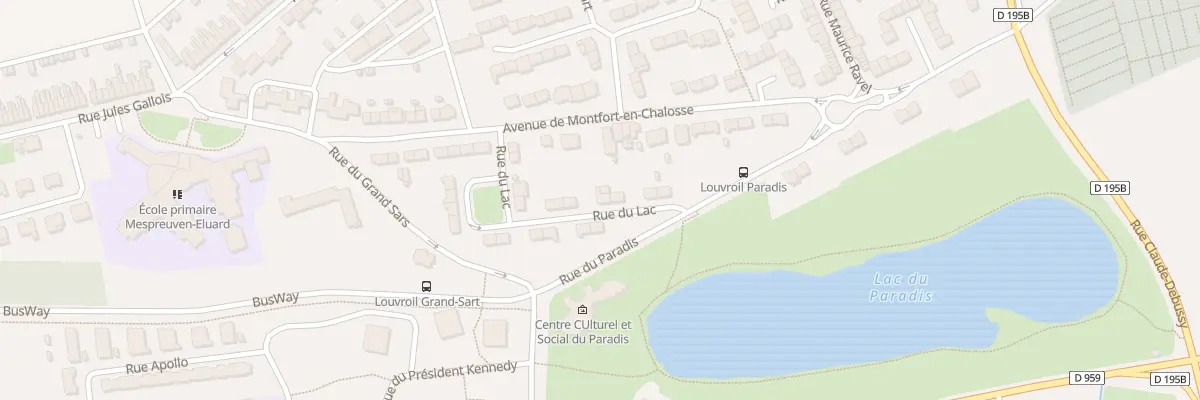 Plan du 8 Rue du Lac à Louvroil