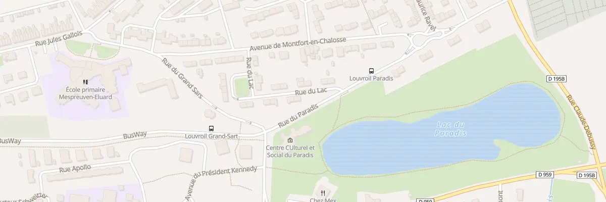 Plan du 1 Rue du Lac à Louvroil
