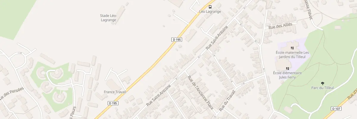Plan du 68B Rue Saint Antoine à Maubeuge