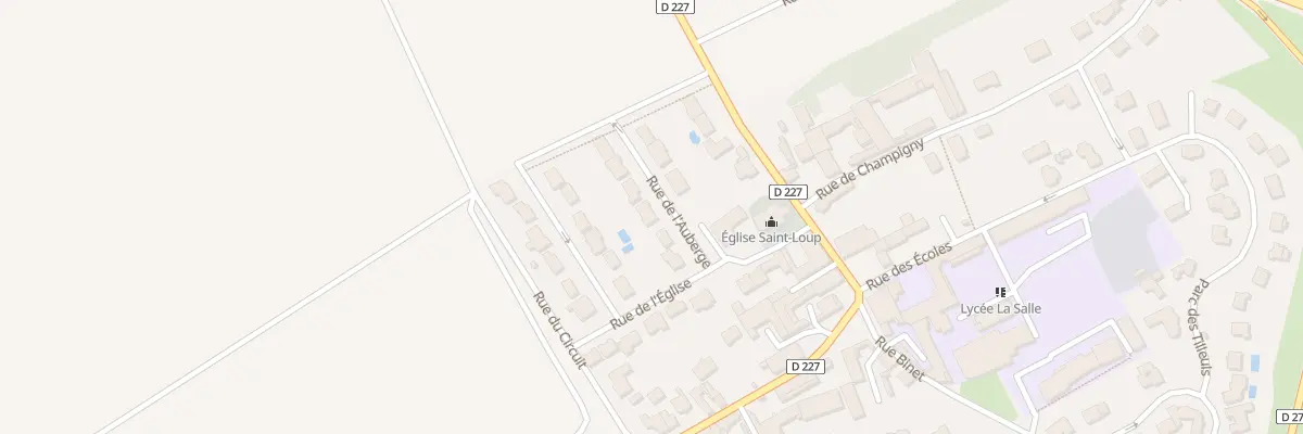 Plan du 5 Rue de l’Auberge à Thillois