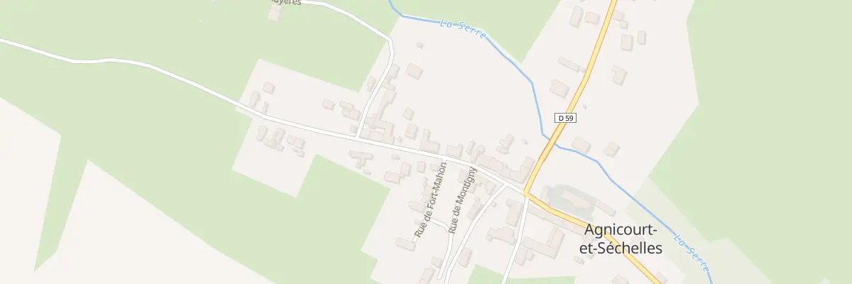 Plan du 12 Rue de Marle à Agnicourt-et-Séchelles
