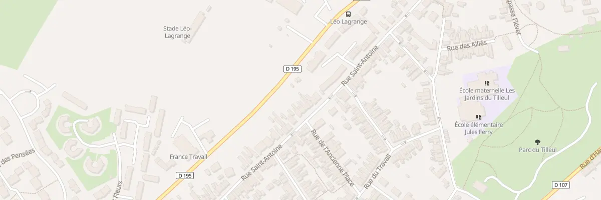 Plan du 68 Rue Saint Antoine à Maubeuge