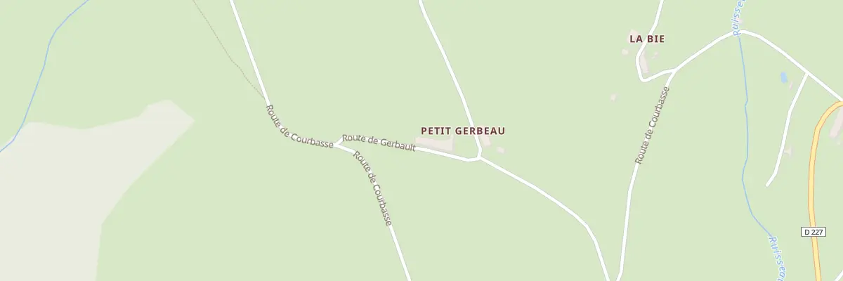 Plan du 1 Rte de Gerbault à Villapourçon