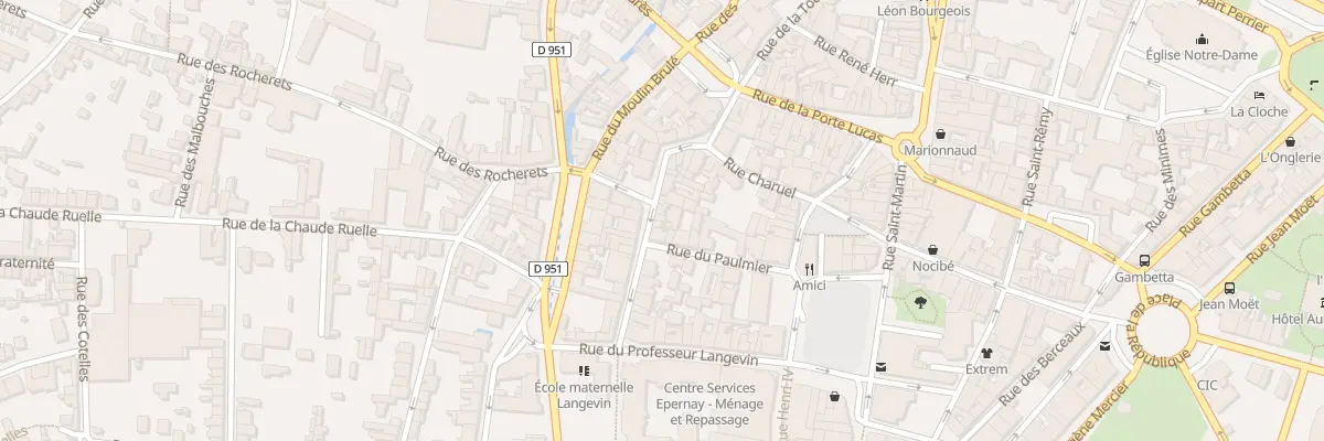 Plan du 23 Rue de la Fauvette à Épernay